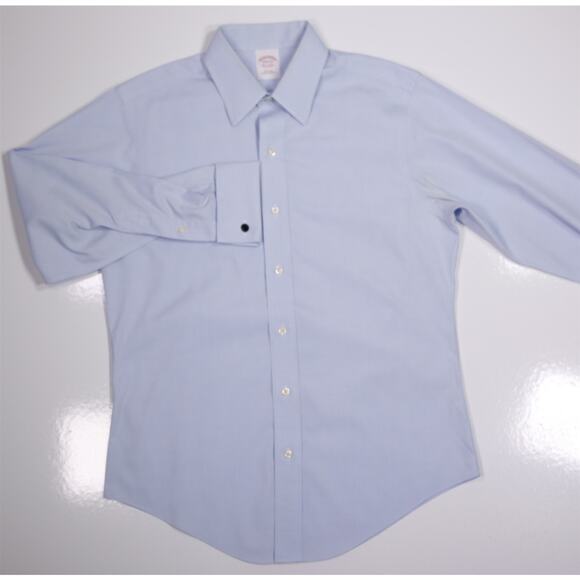 Brooks Brothers Custom Made Light Blue FC Non-Iron Dress Shirt (39) 15.5-32 - Picture 2 of 6